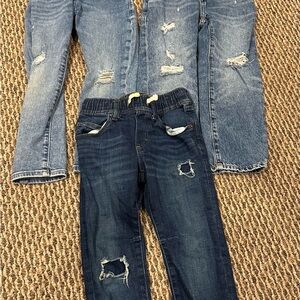 GAP Kids Blue Distressed Jeans Set